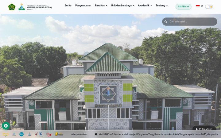 Screenshot of uinkhas.ac.id