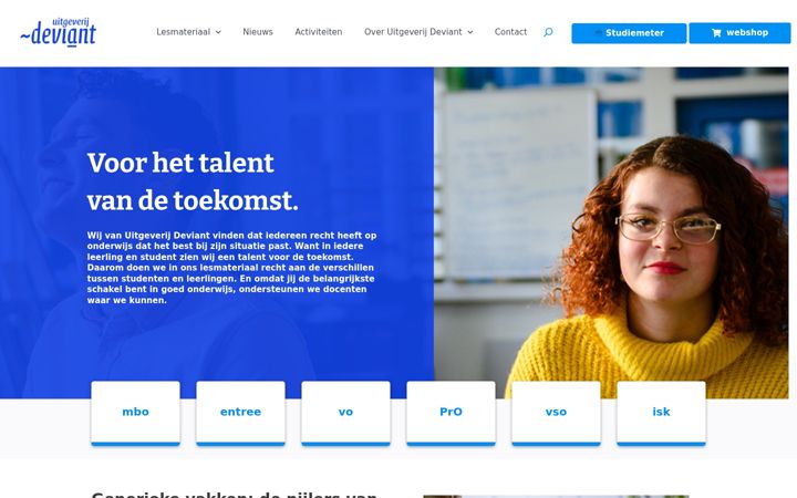 Screenshot of uitgeverij-deviant.nl