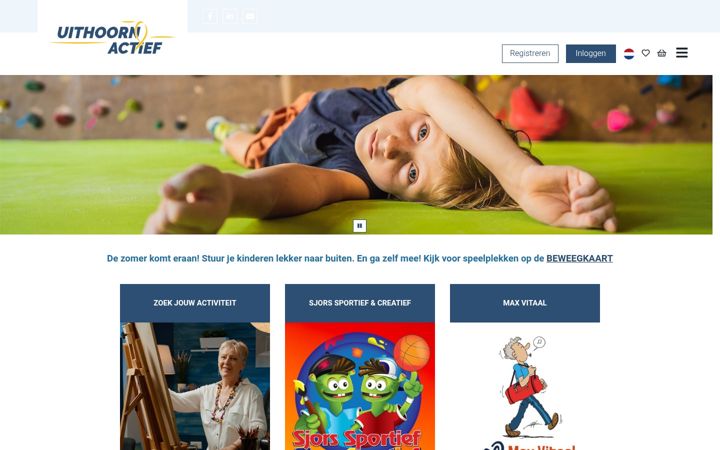 Snímek obrazovky uithoornactief.nl