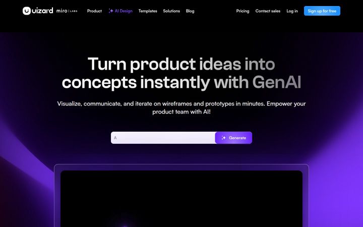 Screenshot of uizard.io