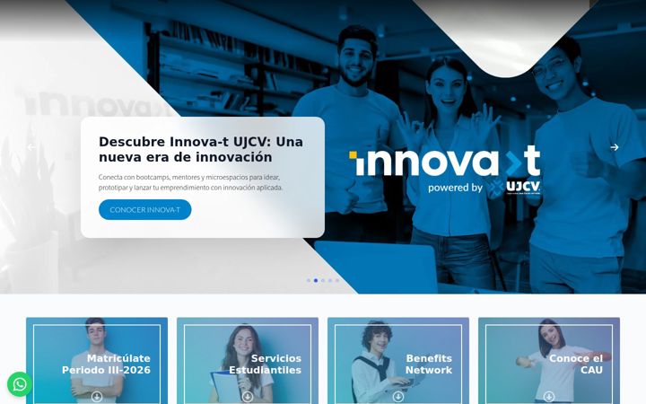 Screenshot of ujcv.edu.hn