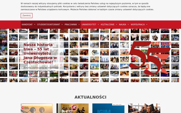 Screenshot of ujd.edu.pl