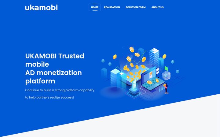 Screenshot of ukamobi.com