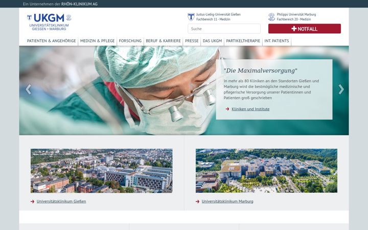 Screenshot of ukgm.de