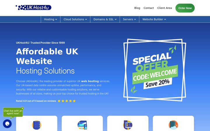 Screenshot ta' ukhost4u.com