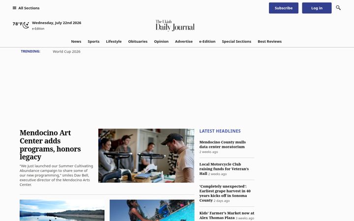 Screenshot von ukiahdailyjournal.com