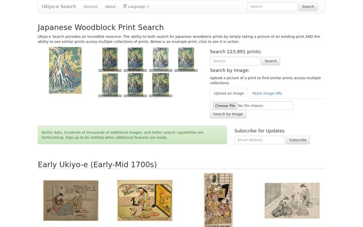 Screenshot of ukiyo-e.org