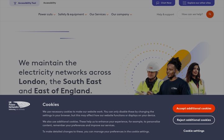 Képernyőkép: ukpowernetworks.co.uk