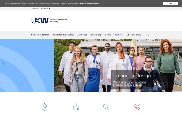 Screenshot of ukw.de
