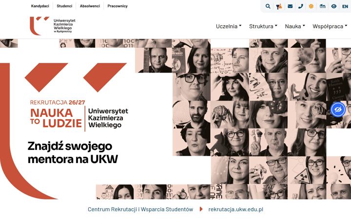 Screenshot of ukw.edu.pl