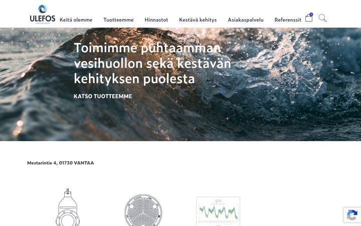 Screenshot van ulefos.fi