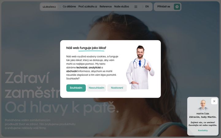 Screenshot of ulekare.cz