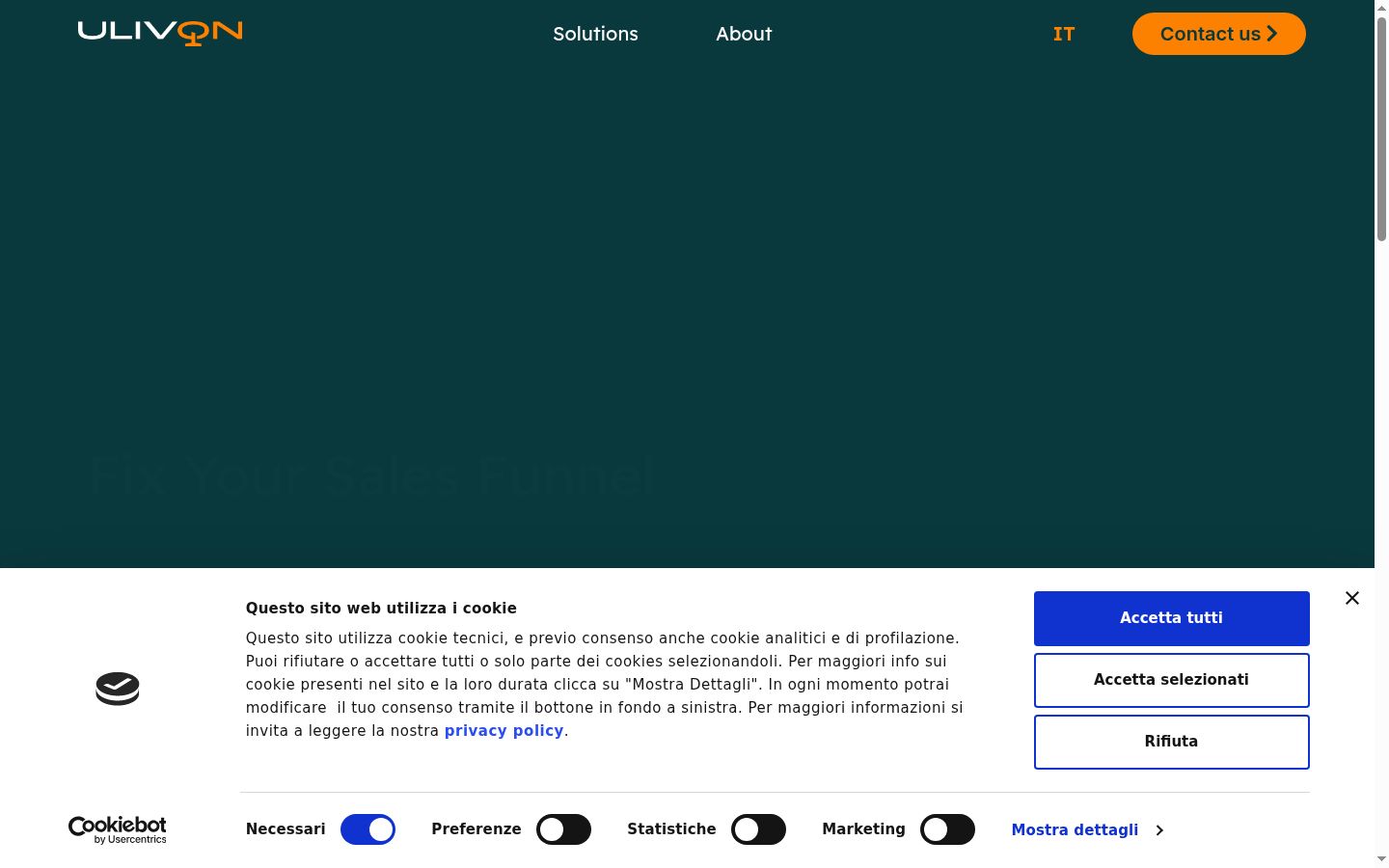 Screenshot tal-banner tal-kunsens muri qabel kwalunkwe interazzjoni