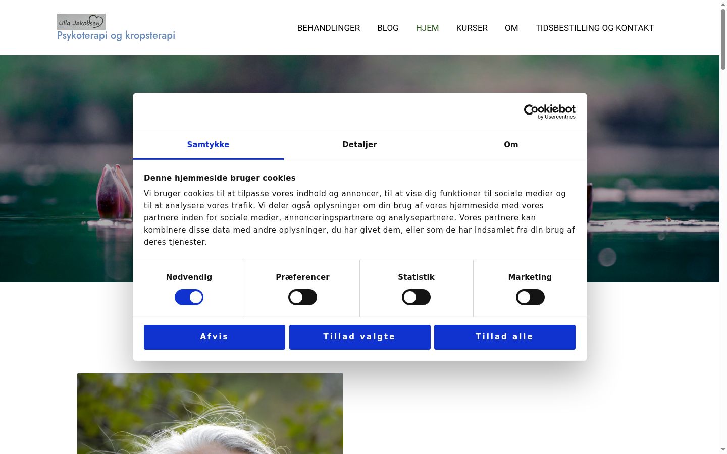 Snimka zaslona bannera za privolu prikazanog prije bilo kakve interakcije