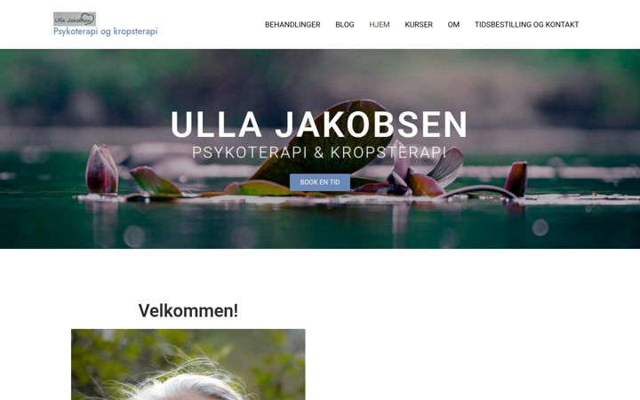 Snimka zaslona za ullajakobsen.dk