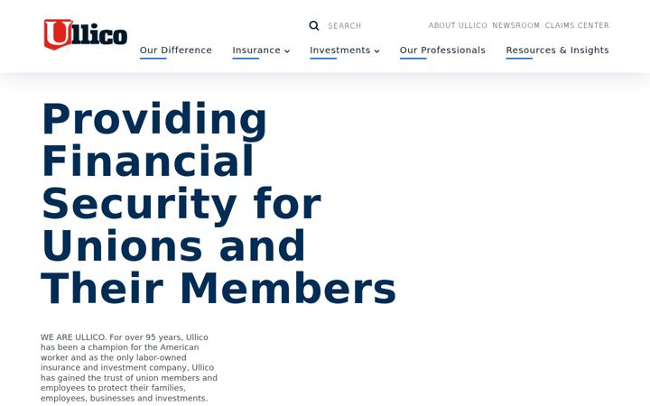 Screenshot of ullico.com