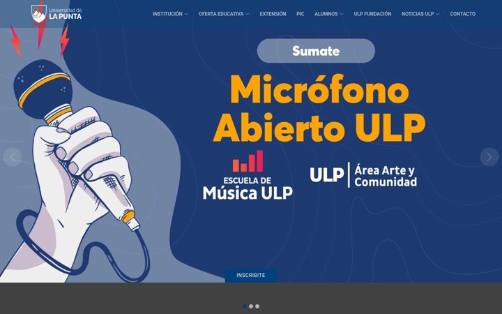 Screenshot of ulp.edu.ar