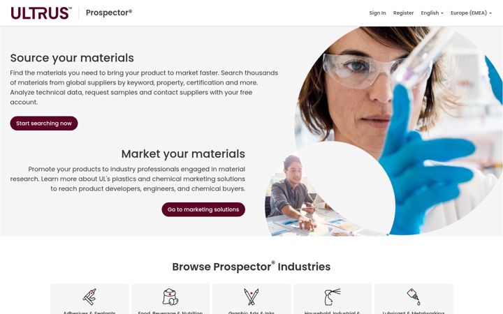 Skjámynd af ulprospector.com