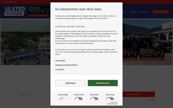 Posnetek zaslona ulsted-autohandel.dk