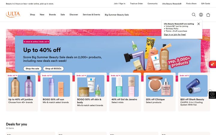 Screenshot di ultainc.com