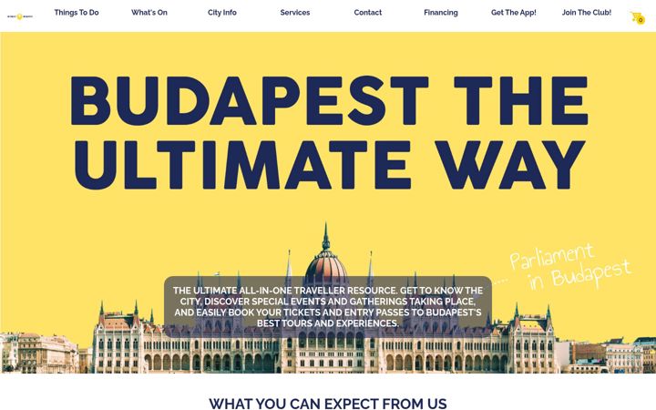 Capture d'écran de ultimatebudapest.com