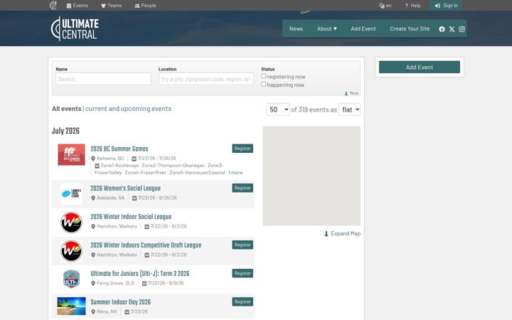 Screenshot of ultimatecentral.com