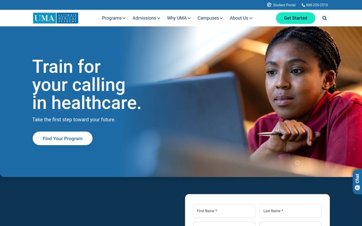 Skærmbillede af ultimatemedical.edu