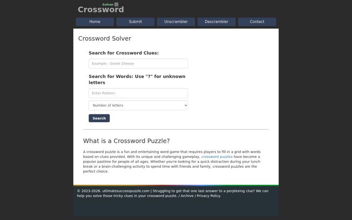 Screenshot of ultimatesuccesspuzzle.com