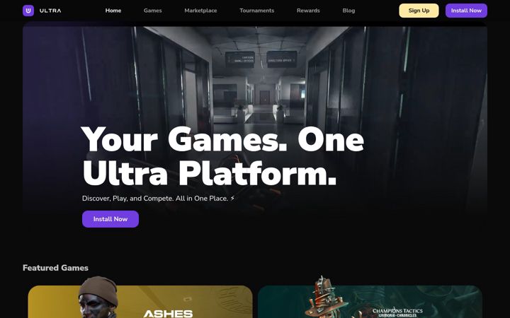 Screenshot of ultra.io