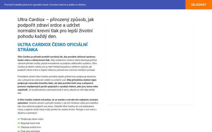 Screenshot of ultracardioxcesko.com