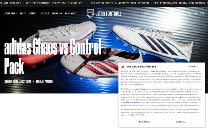 Screenshot of ultrafootball.com