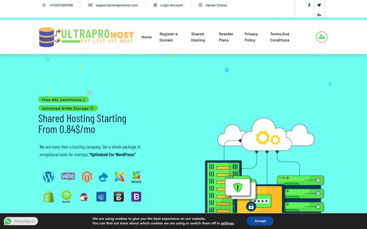 Zrzut ekranu ultraprohost.com
