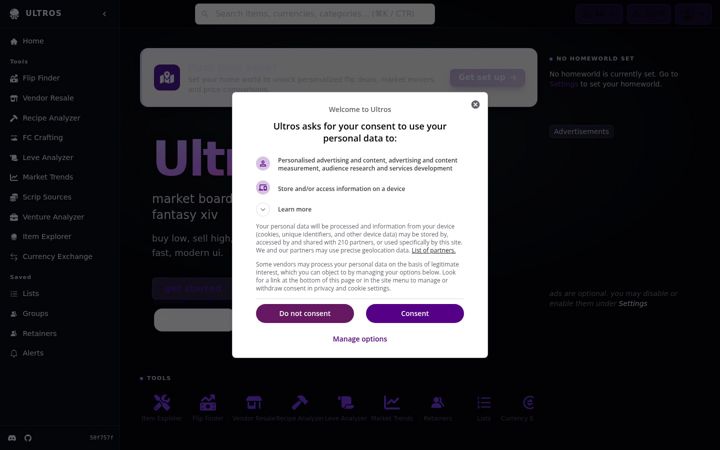 Screenshot of ultros.app