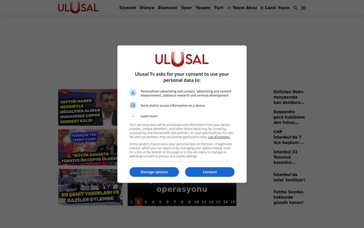 Screenshot of ulusal.com.tr