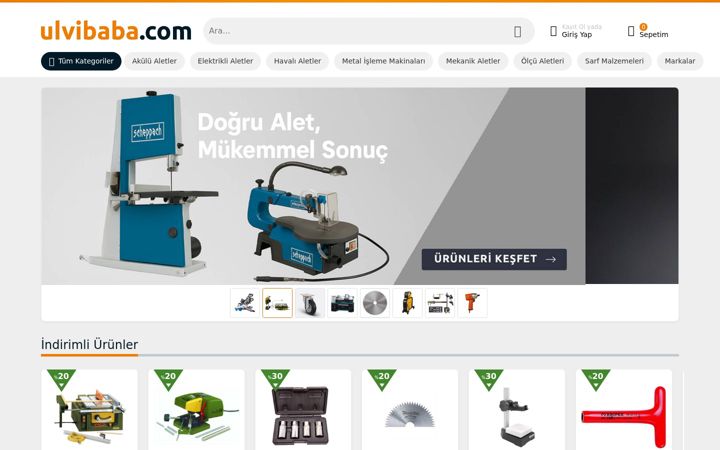 Screenshot of ulvibaba.com