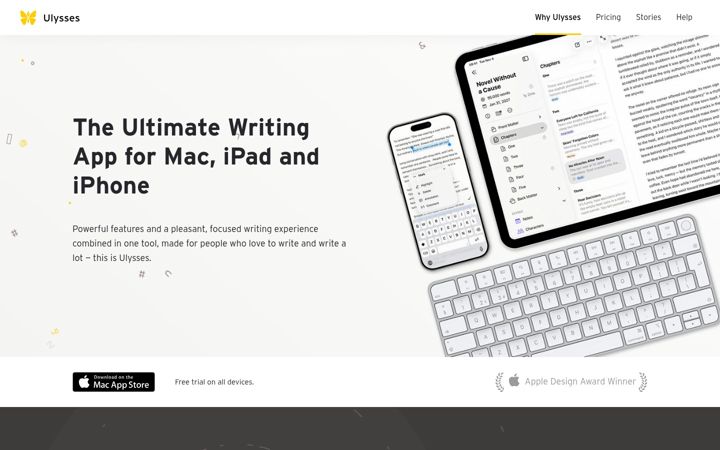 Screenshot of ulysses.app