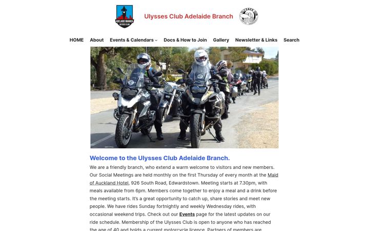 Ekrano kopija ulyssesadelaide.org.au