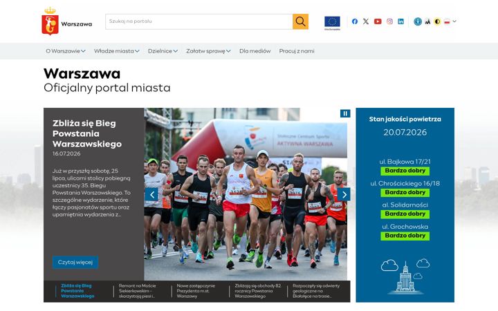 Screenshot of um.warszawa.pl