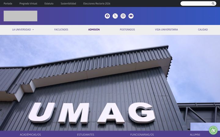 Screenshot of umag.cl