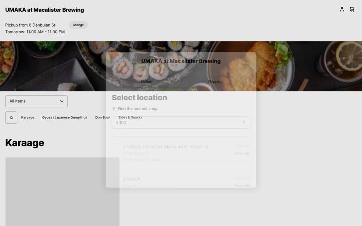 Zrzut ekranu umakafoodtrailer.com