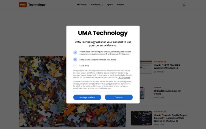 Screenshot of umatechnology.org