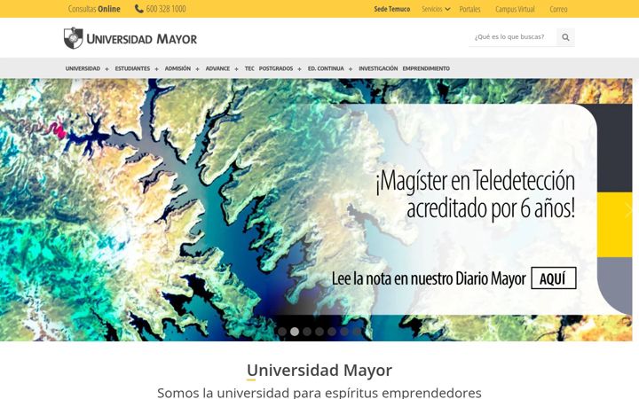 Screenshot of umayor.cl