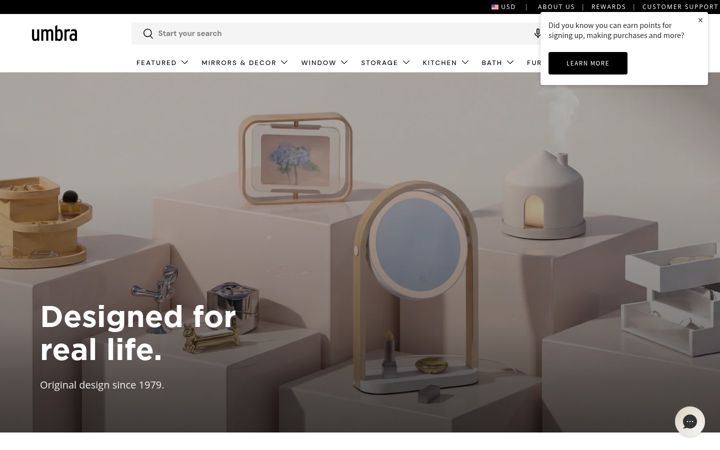 Screenshot of umbra.com