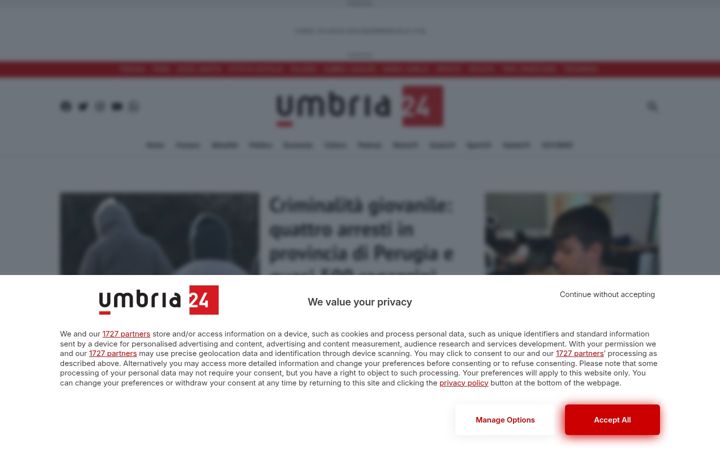 Screenshot of umbria24.it