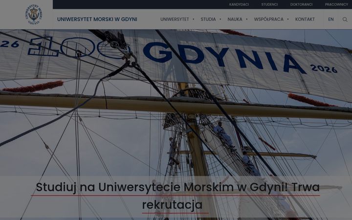 Screenshot of umg.edu.pl