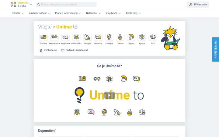 Screenshot of umimefakta.cz