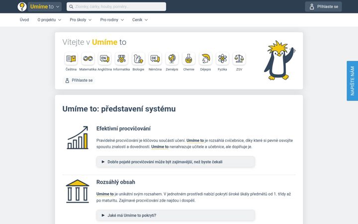 Screenshot of umimeto.org