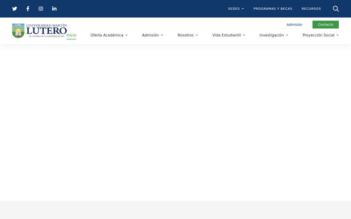 Screenshot ta' uml.edu.ni