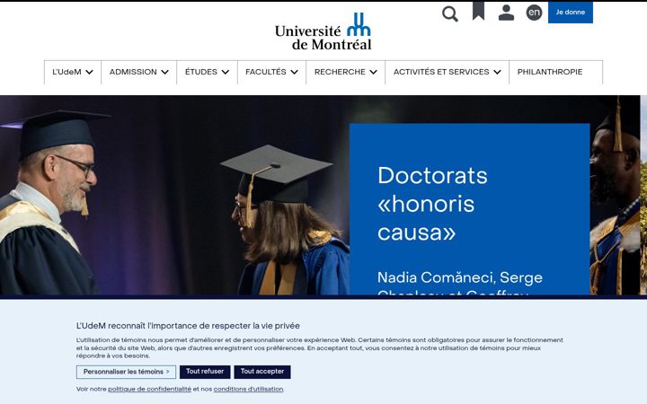 Screenshot of umontreal.ca