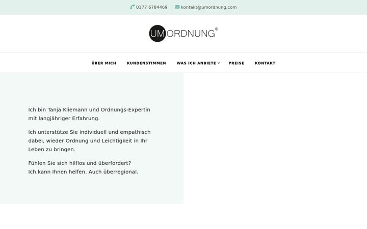 Screenshot ta' umordnung.com